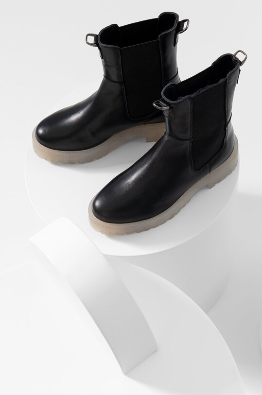 Answear Lab ghete chelsea de piele 8116.DB negru WA22