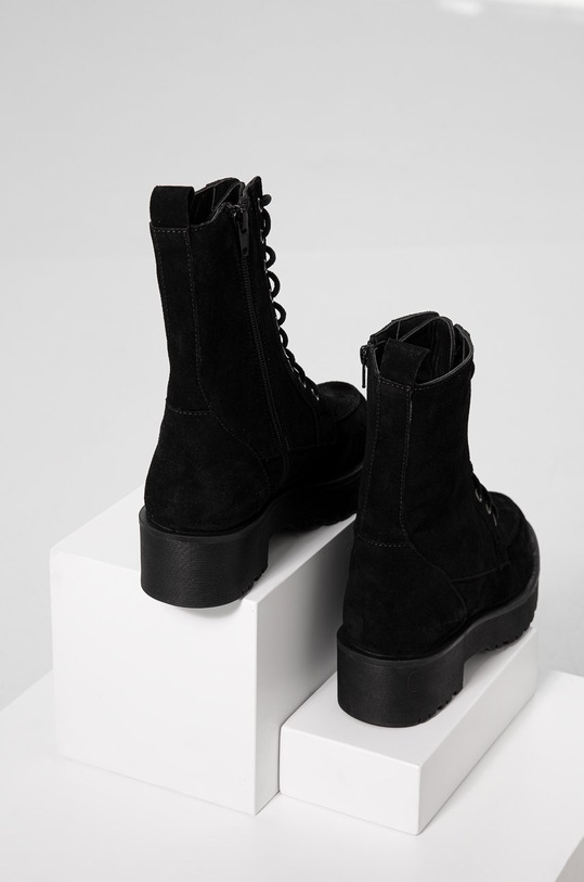 Answear Lab cizme din piele intoarsa 8626.DB negru WA22