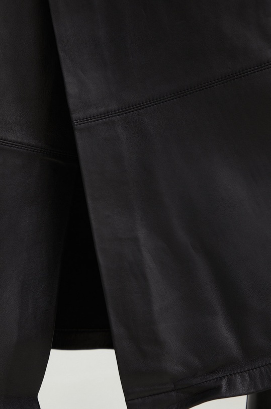 Answear Lab spódnica skórzana WA22.SDD661 czarny