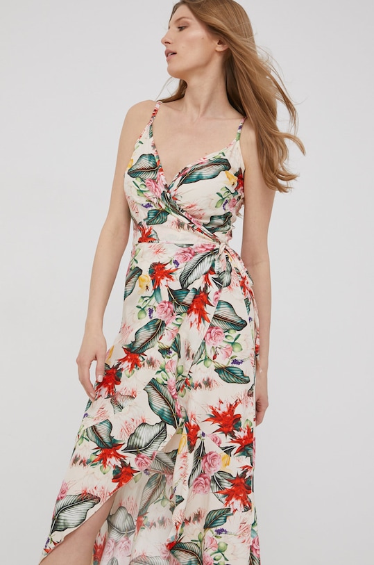 Haljina Answear.LAB x limitirana festivalska kolekcija Be Brave bež no.9C.5377PV.AA