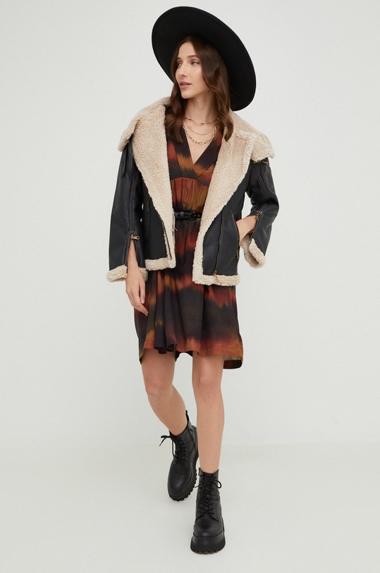 Answear Lab sukienka WA22.SSD800 brązowy WA22