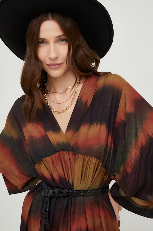 Answear Lab sukienka brązowy WA22.SSD800