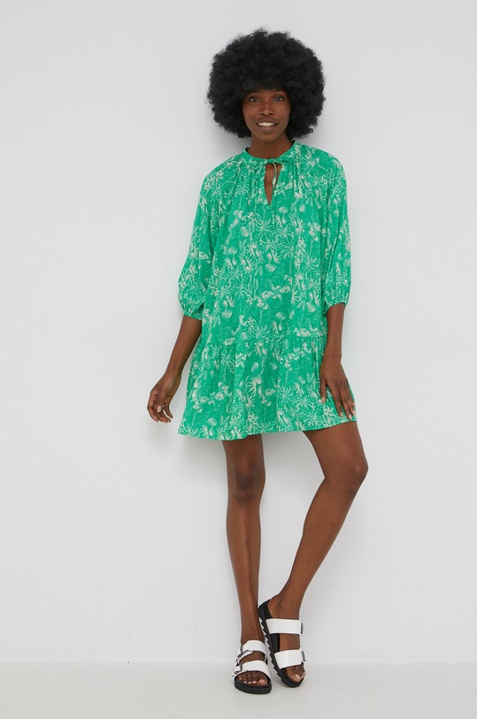 Answear Lab sukienka answear.LAB X limitowana kolekcja festiwalowa BE BRAVE no.1A38957pvsd.AA zielony WA22