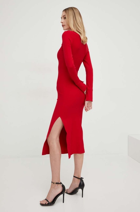Odzież Answear Lab sukienka WA22.SUD725 czerwony