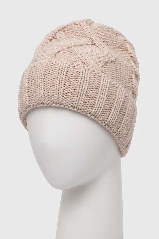 Akcesoria Answear.LAB czapka i szalik WA22.CAD01B.db beżowy