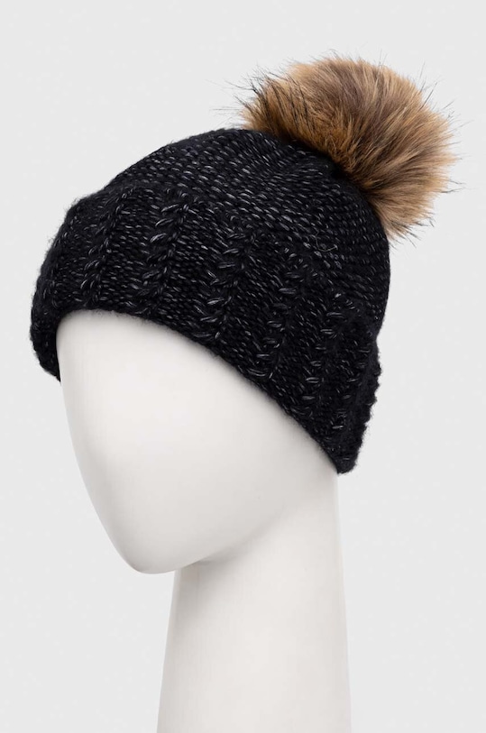 Answear Lab czapka i komin wełniany WA23.CAD00I.db czarny WA23