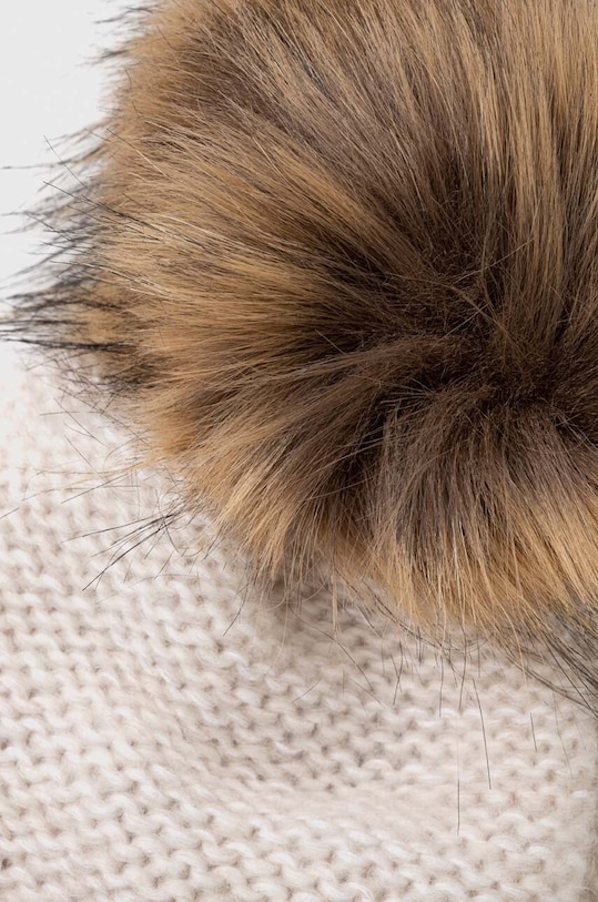 Vlněná čepice a nákrčník Answear.LAB béžová WA23.CAD00J.db