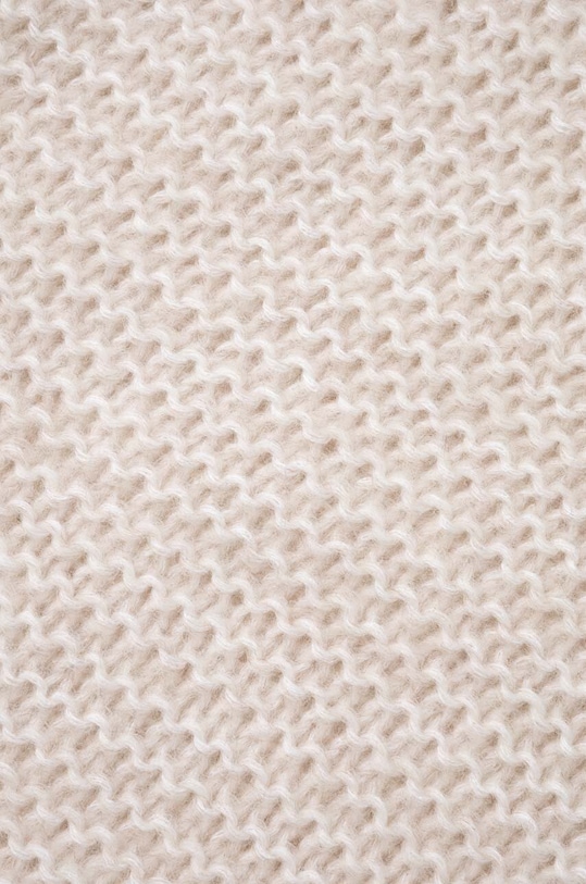 Vlněná čepice a nákrčník Answear.LAB WA23.CAD00J.db béžová