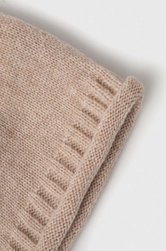 Answear Lab czapka i szalik wełniany WA23.CAD00K.db beżowy