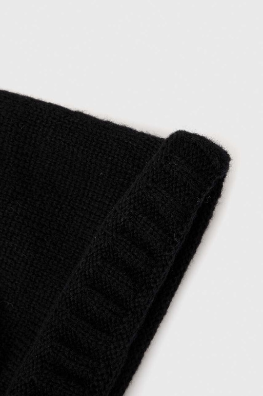 Answear.LAB czapka i szalik wełniany WA23.CAD00L.db czarny