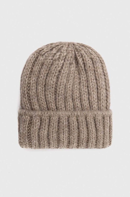 Answear Lab czapka z wełną z domieszką wełny beżowy WA23.CAD00U.db