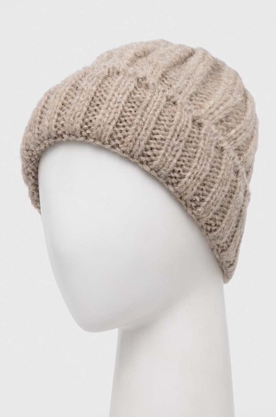 Answear Lab czapka z wełną WA23.CAD00U.db beżowy WA23
