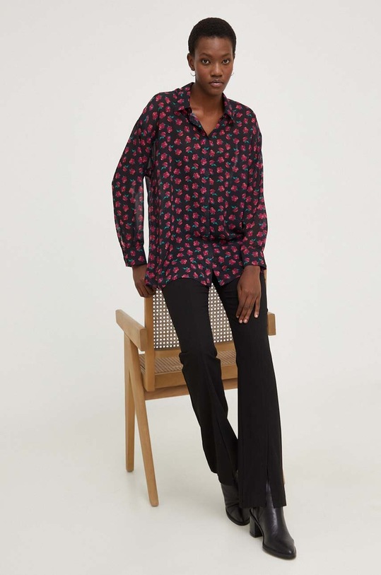 Srajca Answear.LAB WA23.KDD102 črna WA23