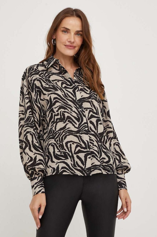 Košile Answear.LAB regular hnědá WA23.KDD902