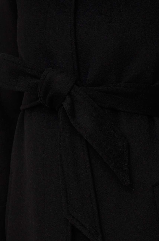 Vlnený kabát Answear.LAB WA23.KPD004 čierna