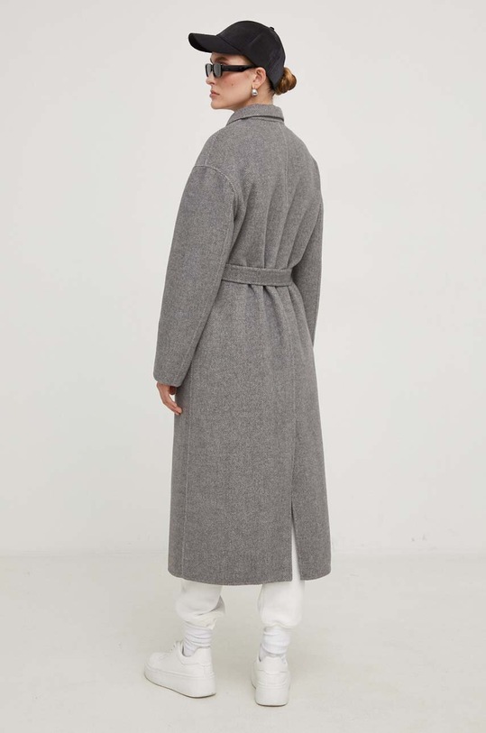 Odzież Answear Lab płaszcz wełniany WA23.KPD021 szary