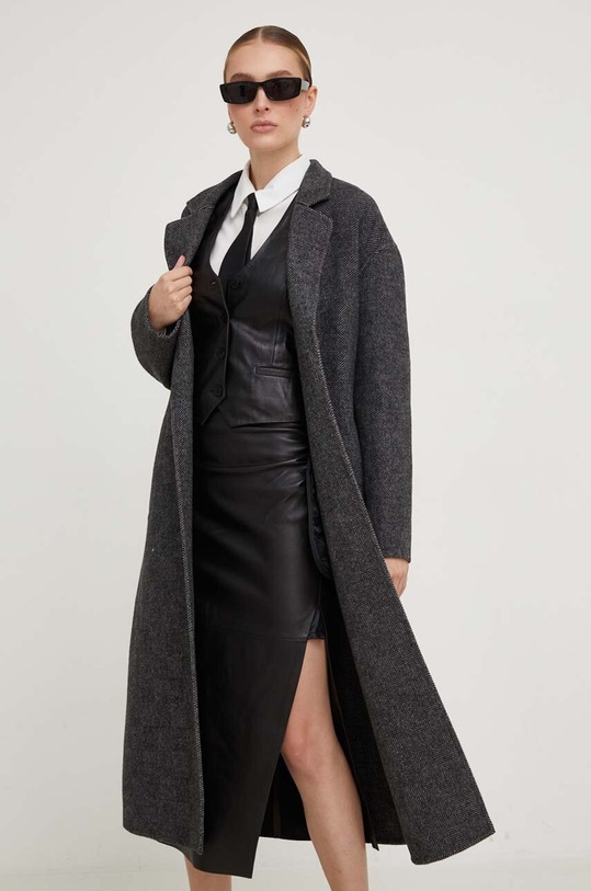 Vuneni kaput Answear.LAB siva WA23.KPD022