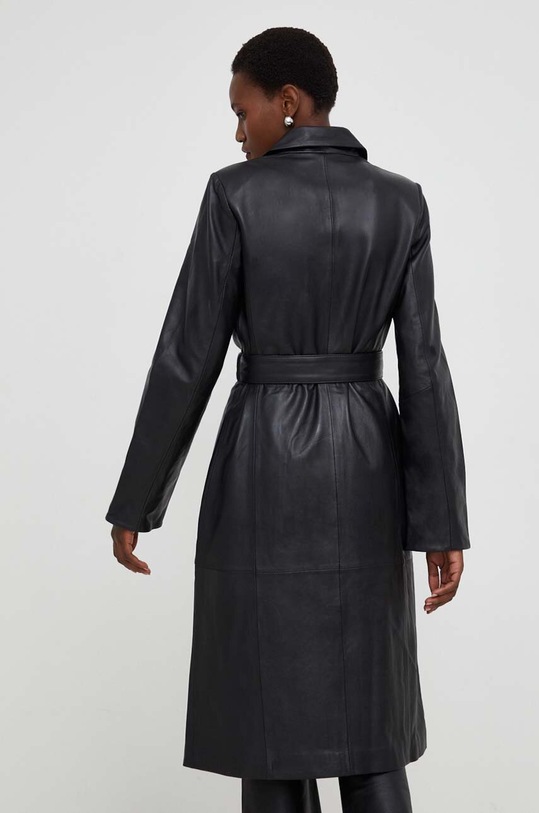 Odjeća Kožni kaput Answear.LAB X limitirana kolekcija NO SHAME WA23.KPD101 crna