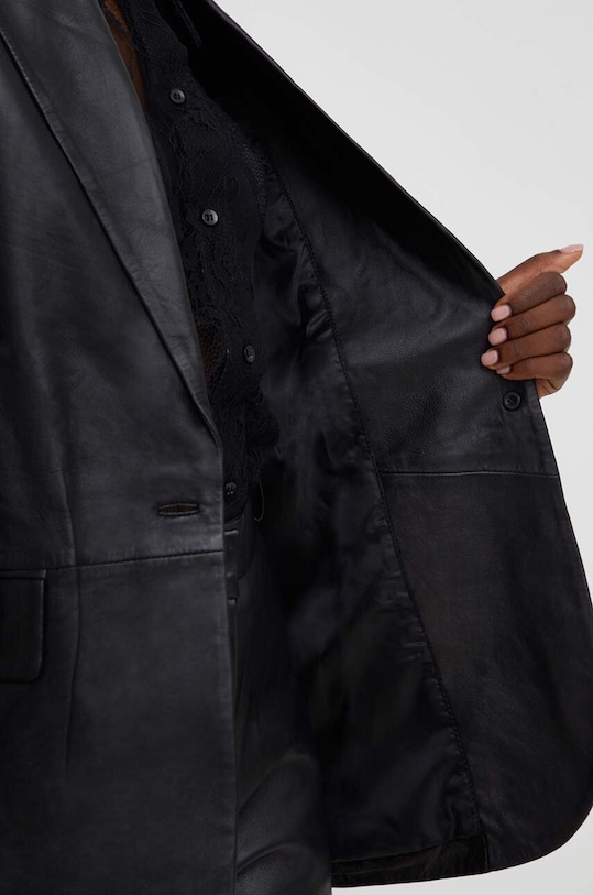 Answear Lab marynarka skórzana X kolekcja limitowana NO SHAME WA23.KZD002