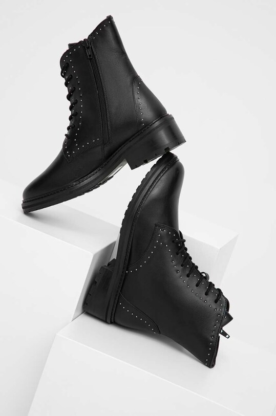 Answear Lab bocanci de piele L.2212084.db negru WA23