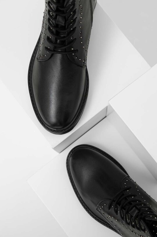Answear Lab bocanci de piele negru L.2212084.db