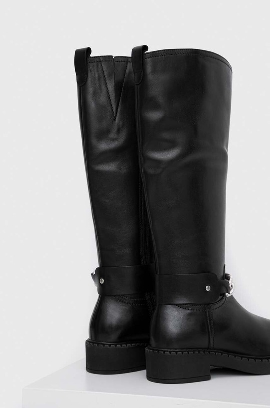 Obuwie Answear Lab kozaki skórzane L.2112088.db czarny