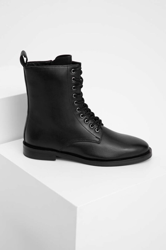 Answear Lab cizme de piele L.2206016.AT negru WA23