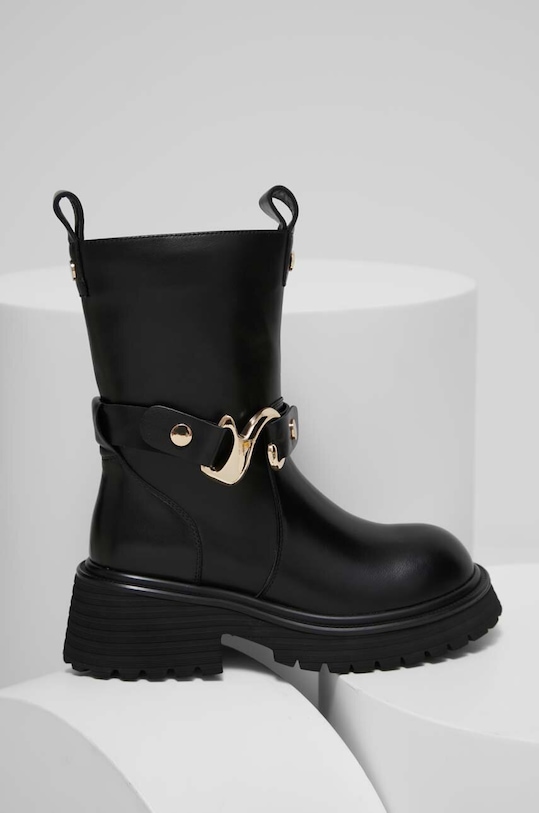 Δερμάτινες μπότες Answear.LAB 5-8 cm μαύρο 2279.830.1.AT