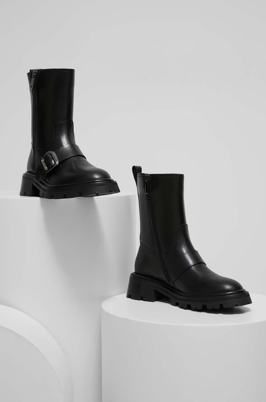 Answear.LAB bőr csizma 8207.851.1.AT fekete WA23