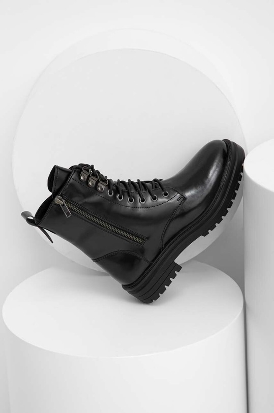 Answear Lab workery skórzane nieocieplane czarny 310.DB