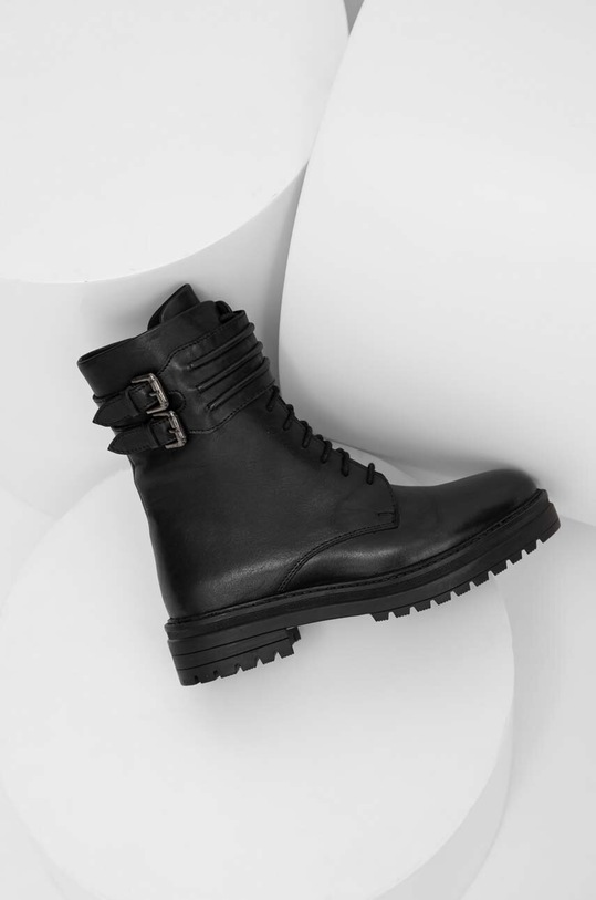 Answear Lab workery skórzane 64590.DB czarny WA23