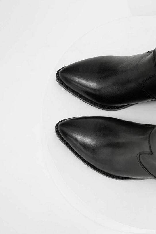 Kožne kaubojske čizme Answear.LAB crna 59832.DB