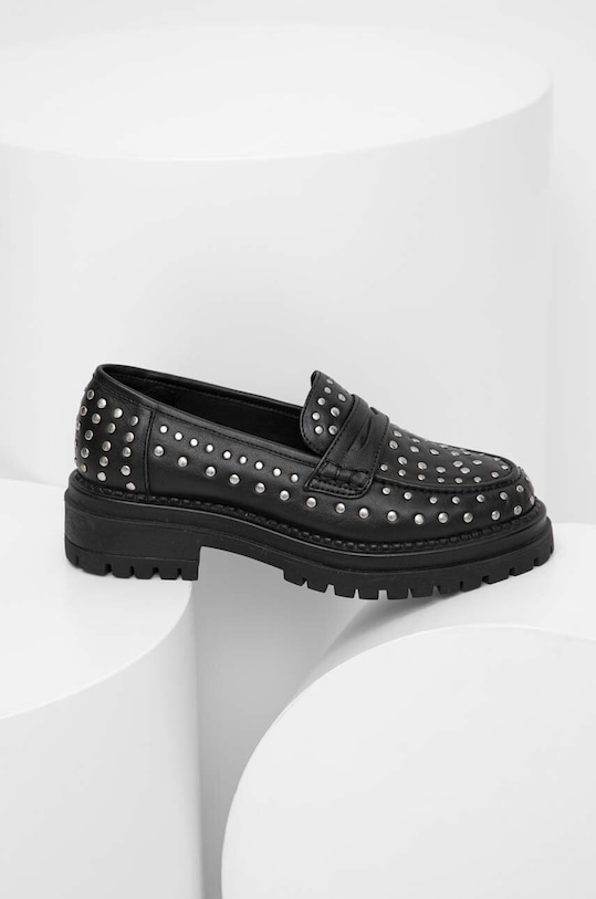 Kožené mokasíny Answear.LAB přírodní kůže černá SV.21888.AT