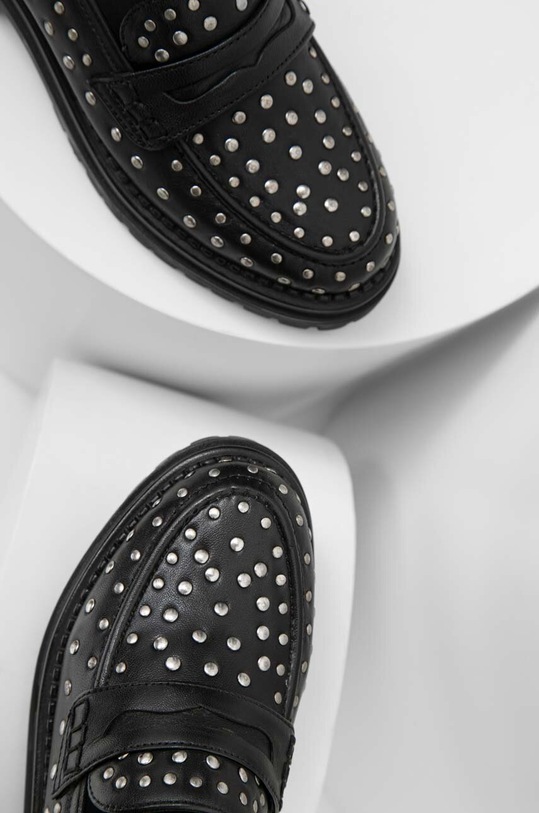 Boty Kožené mokasíny Answear.LAB SV.21888.AT černá