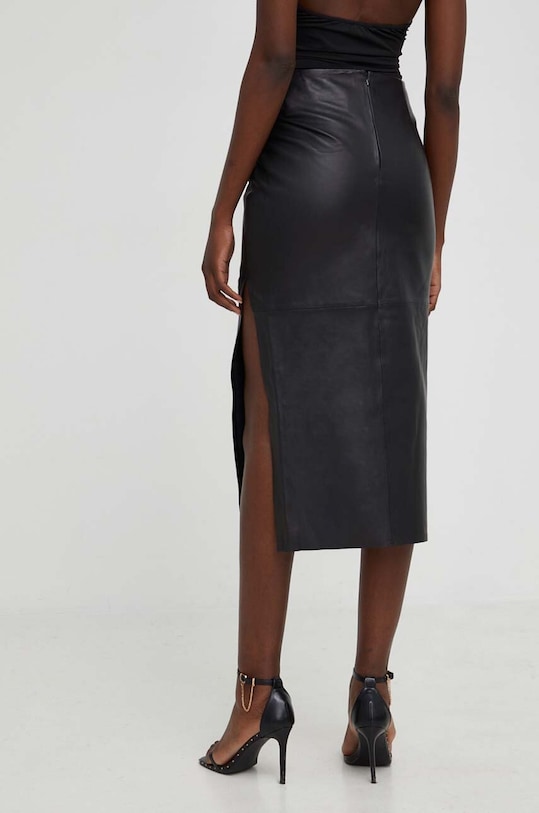 Îmbrăcăminte Answear Lab fustă de piele WA23.SDD001 negru