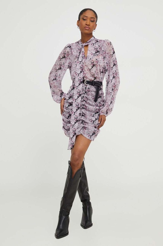 Odzież Answear Lab sukienka WA23.SUD908 różowy