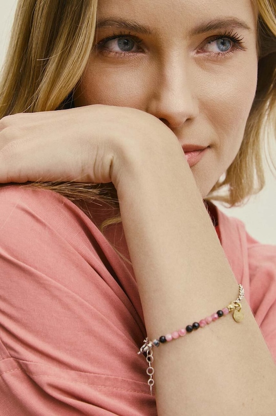 Answear Lab bransoletka ze srebra pokrytego złotem WA24.AKD003 srebrny WA24