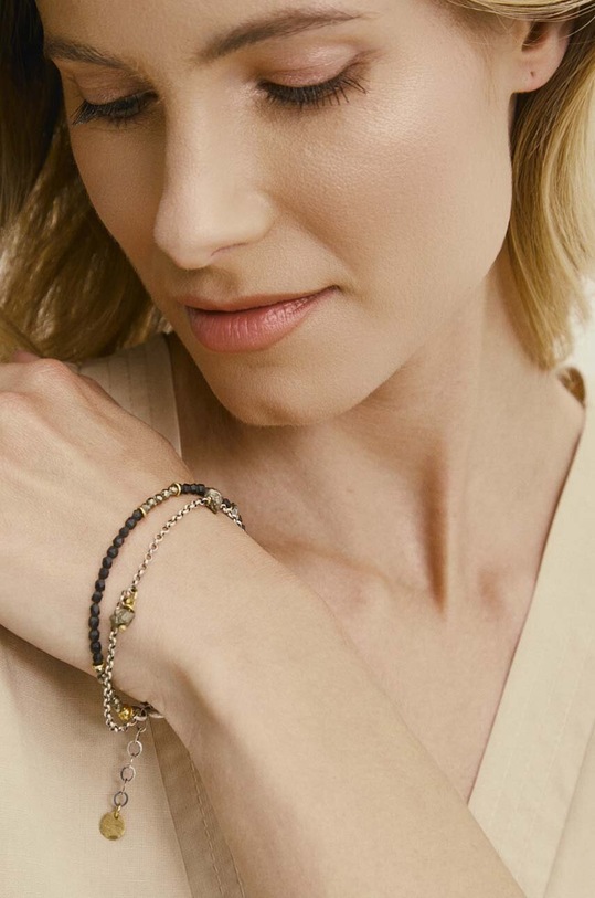 Βραχιόλι από επιχρυσωμένο ασήμι Answear.LAB WA24.AKD008 ασημί WA24