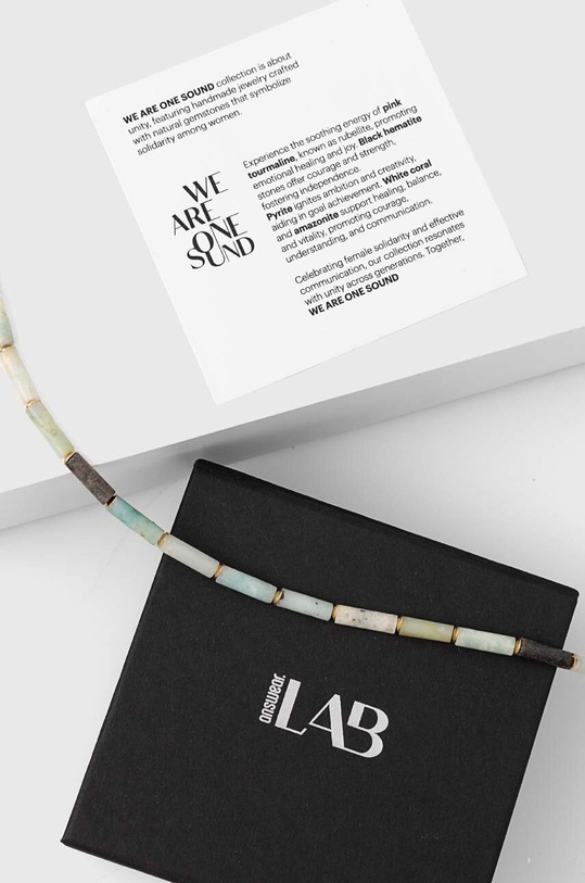 Answear.LAB naszyjnik ze srebra pokrytego złotem złoty WA24.AKD011