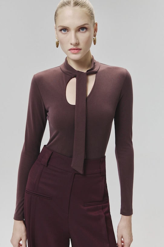 Bodi Answear.LAB večernje smeđa WA24.BDD002