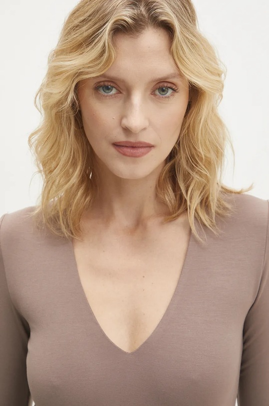 Боди Answear.LAB WA24.BUD001 кафяв