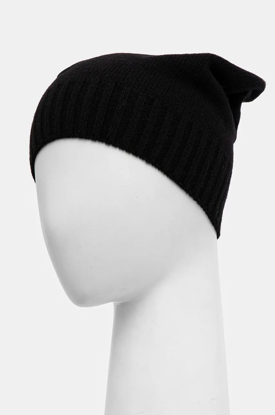 Answear.LAB czapka merino z domieszką kaszmiru WA24.CAD001 czarny WA24