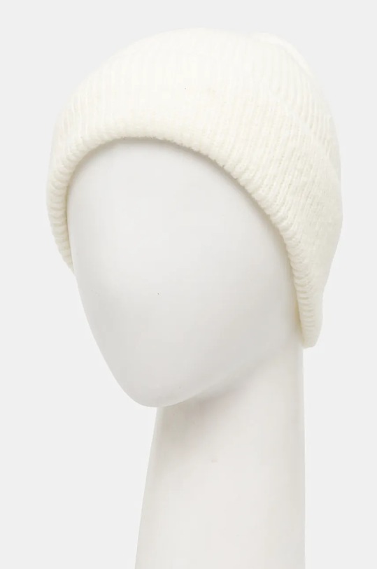 Akcesoria Answear.LAB czapka z wełny merino WA24.CAD006 biały