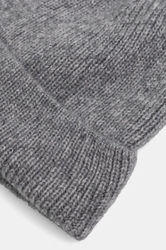 Answear.LAB czapka z wełny merino WA24.CAD006 szary WA24