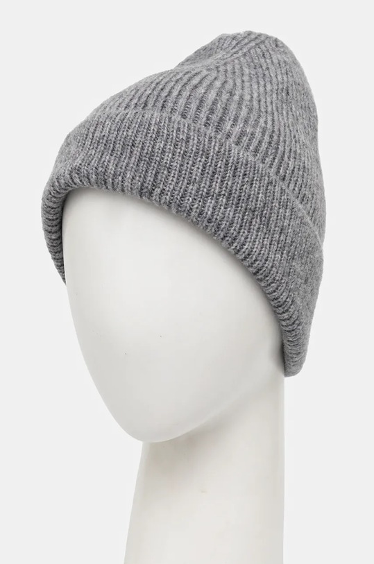 Akcesoria Answear.LAB czapka z wełny merino WA24.CAD006 szary