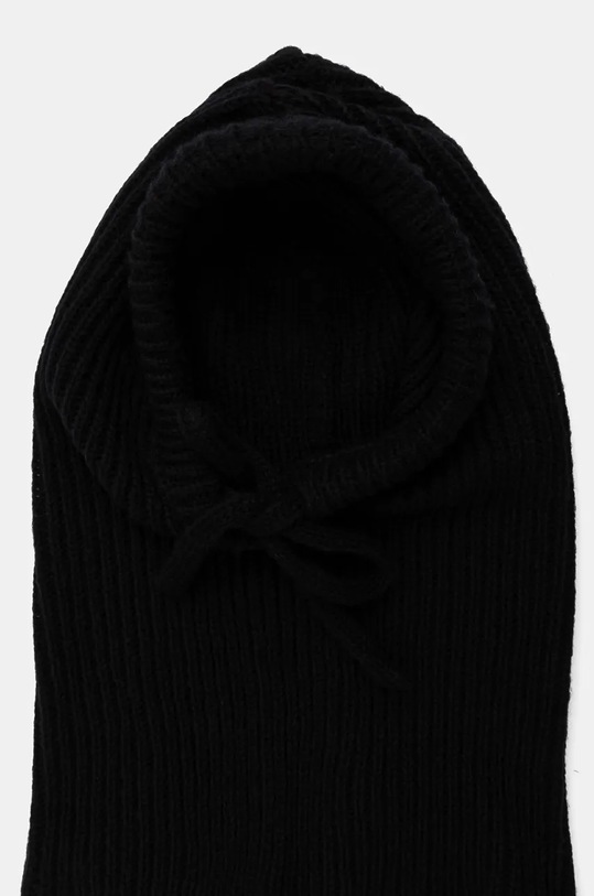 Answear Lab kominiarka z wełny merino czarny WA24.CZD002