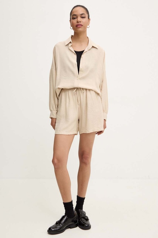 Answear Lab koszula i szorty NL245876.ums beżowy WZ24