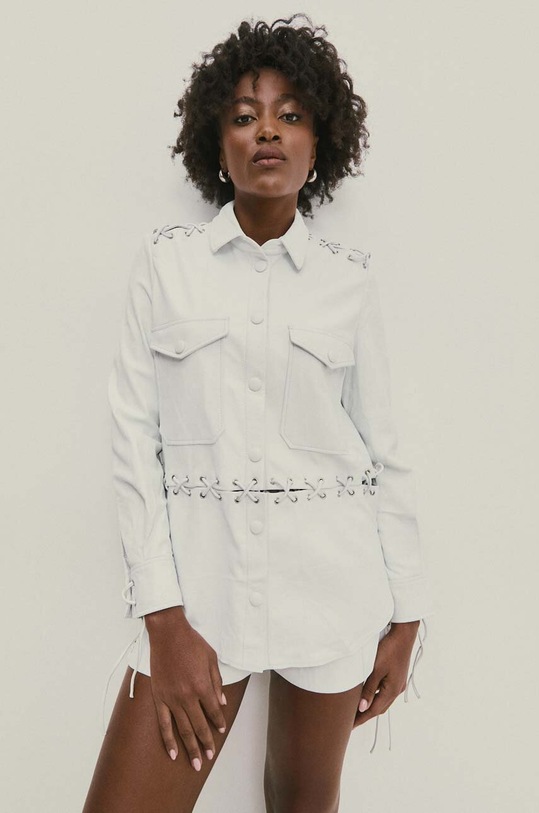 Answear.LAB koszula skórzana WA24.KDD001 biały WA24