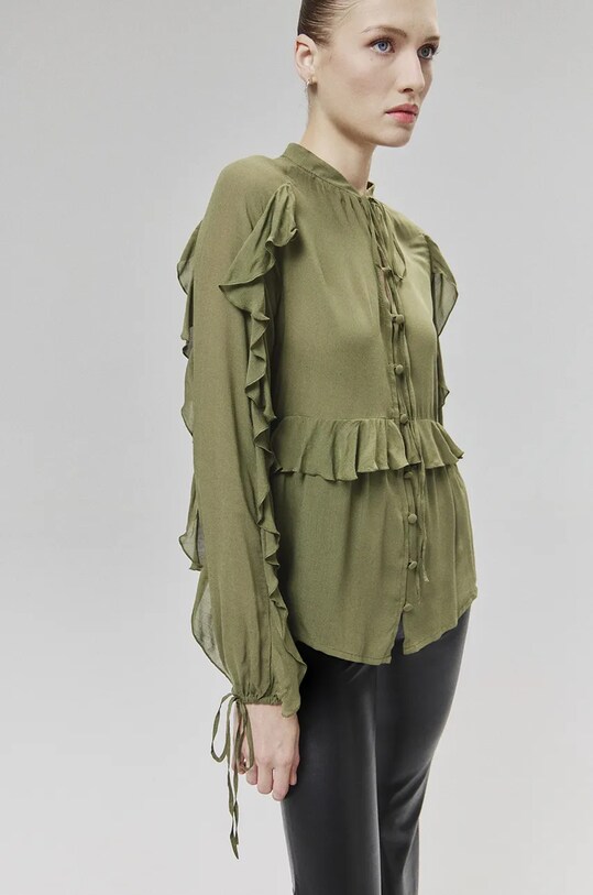 Košulja Answear.LAB WA24.KDD007 zelena