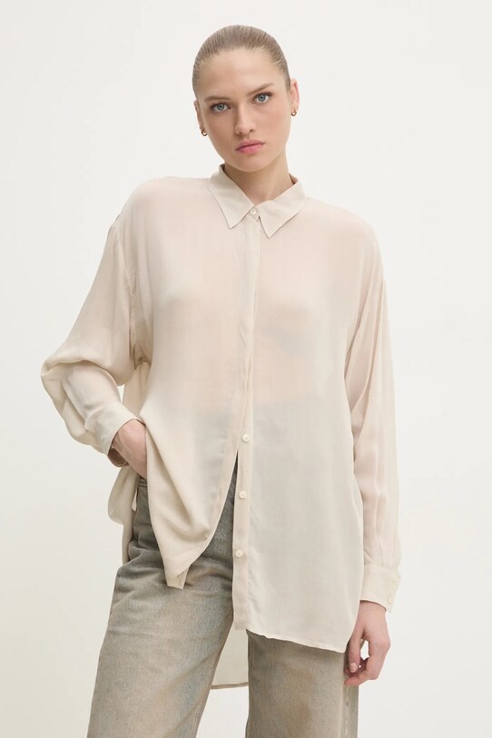 Answear.LAB koszula klasyczny beżowy WA24.KDD008